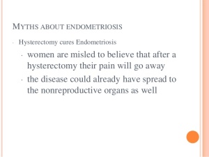 Endometriosis sufferers are all women of reproductive age - MYTH